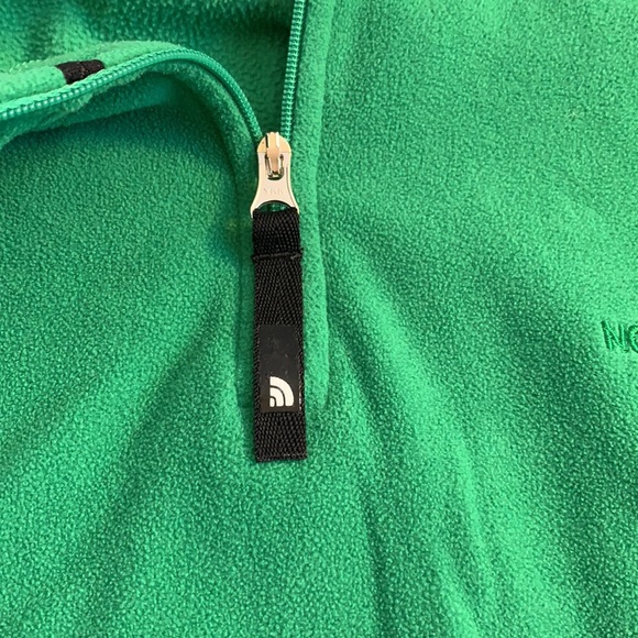 The North Face Green Quarter Zip Pullover Large - Picture 7 of 7